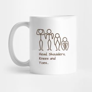 Stickman / Head, shoulders, knees and toes... Mug